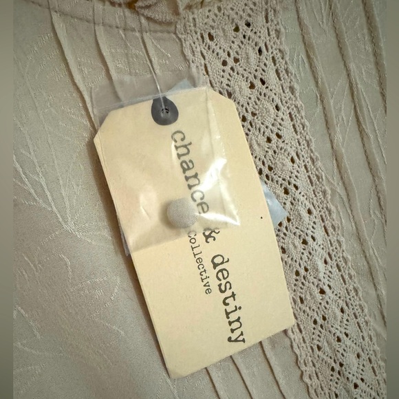 Chance & Destiny Ruffled Lace and Crochet Blouse. - Picture 8 of 8